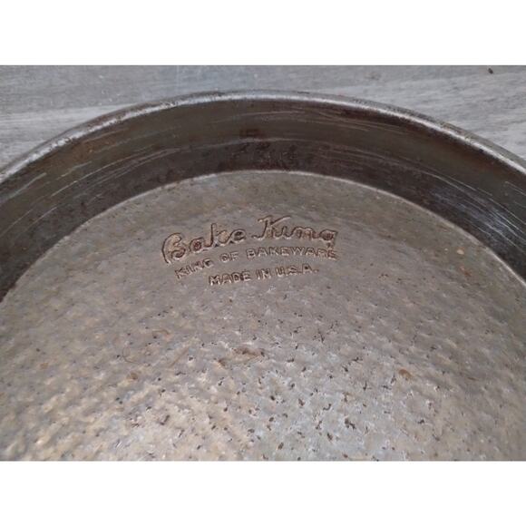 Vintage Bake King 9” King of Bakeware Smooth Tin Cake/Pie Pan - Picture 3 of 4